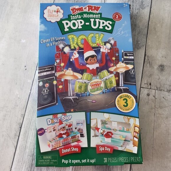 NWT - Elf On The Shelf Elves at Play Insta-Moment Pop-Ups Elves Scenery - Picture 1 of 7